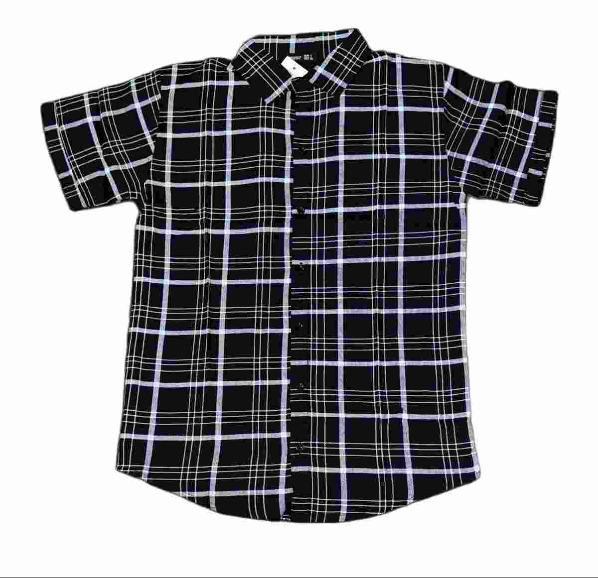 Cotton Silk Comfortable Oversize Check Shirt 