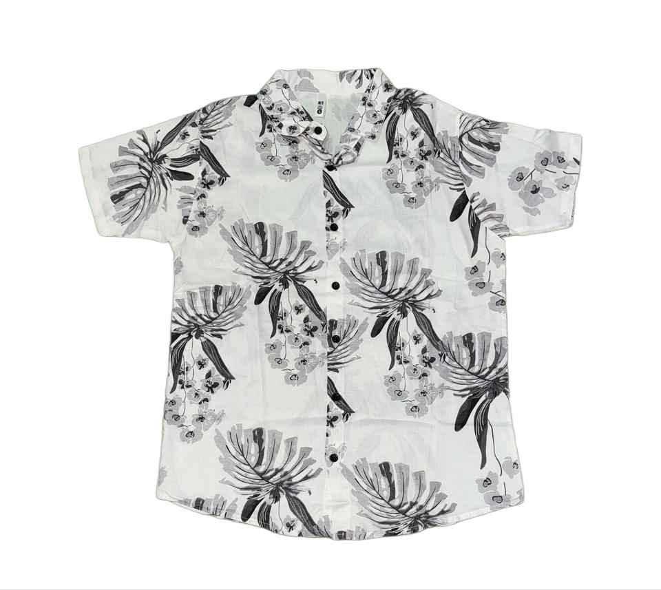 Cotton pure light feel Oversized Printed Shirt 